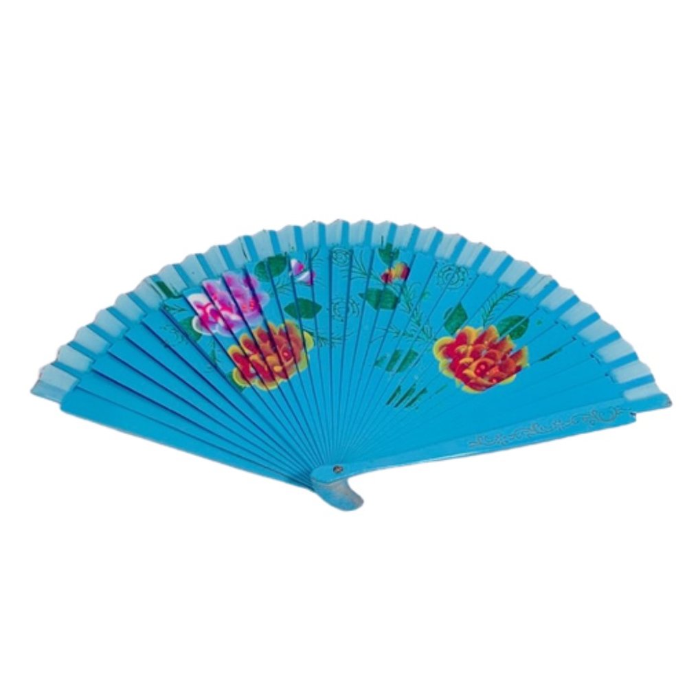Floral Patterned Hand Fans - Picture 2 of 6